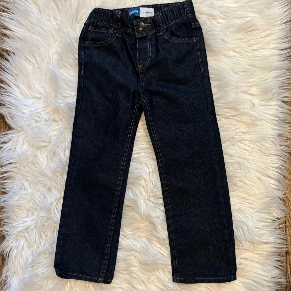 Old Navy Toddler Boy Dark‎ Wash Classic Straight Kids Jeans Size 4T